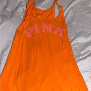 Victoria secret pink tank top orange M\L